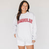 The Mallory Mockneck Florida State Gingham | Ash