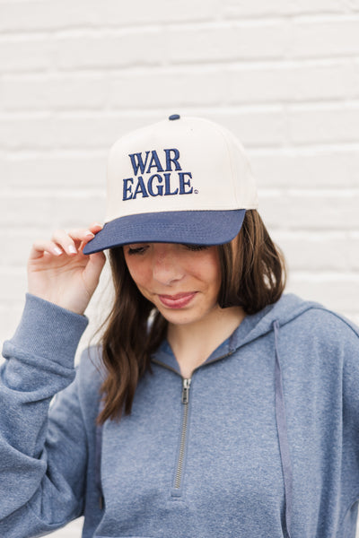 The Vintage War Eagle Hat | Navy & Natural