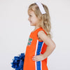 The University of Florida | Orange Power Stripe V-Neck Cheer Dress