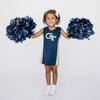 The Georgia Tech | Navy Power Stripe V-Neck Cheer Dress *LOGO MISPRINT*