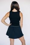 The Alli Tennis Skort Roll Tide Woven Label | Black