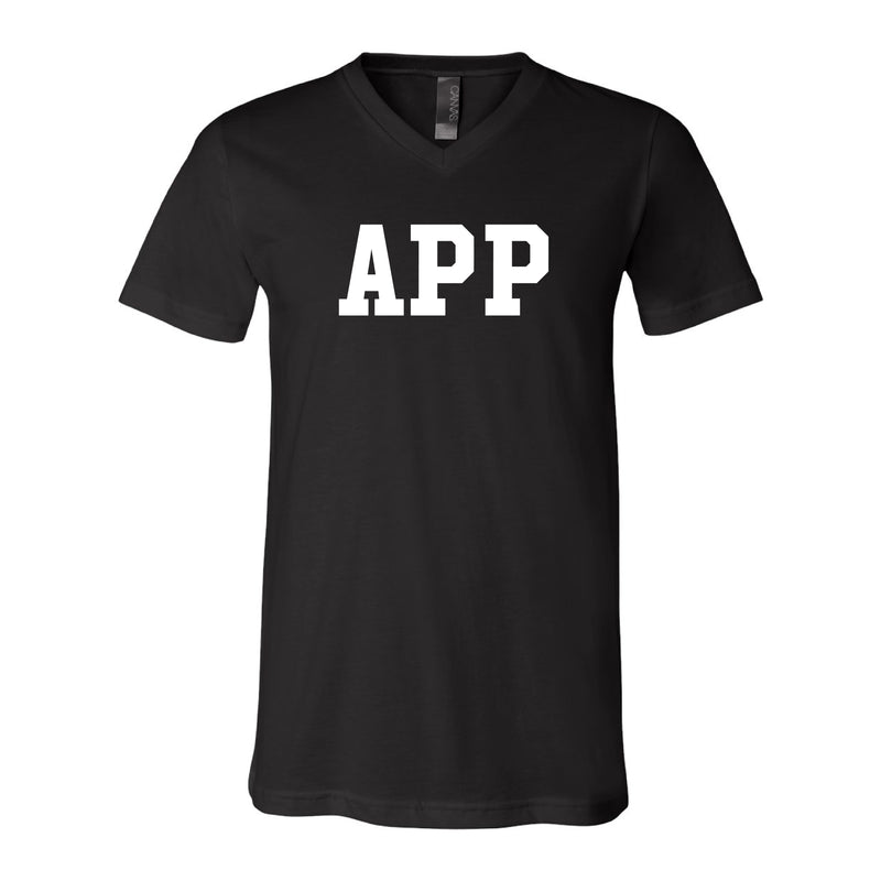 The APP Block | Black V-Neck Tee