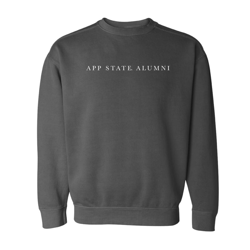 The App State Alumni Serif| Pepper Sweatshirt