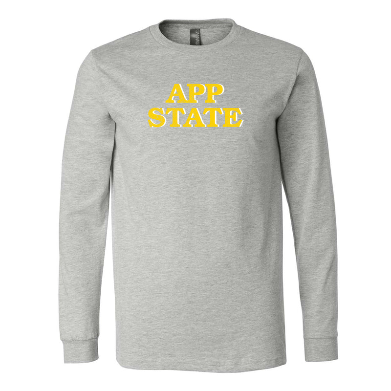 The App State Block | Athletic Heather Long Sleeve