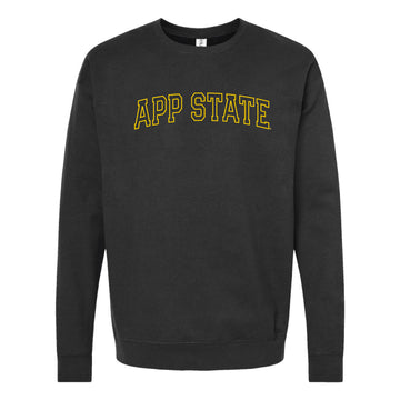 The App State Outline | Black Sweatshirt