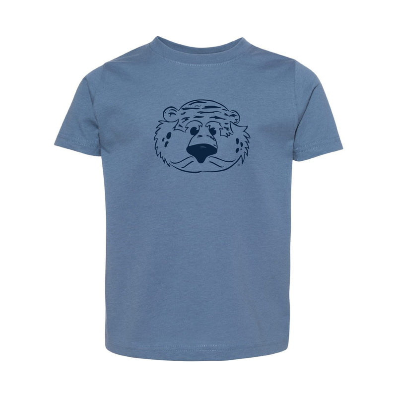 The Aubie Head Outline | Toddler Indigo Tee