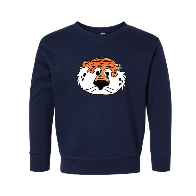 The Aubie Head | Toddler Navy Sweatshirt