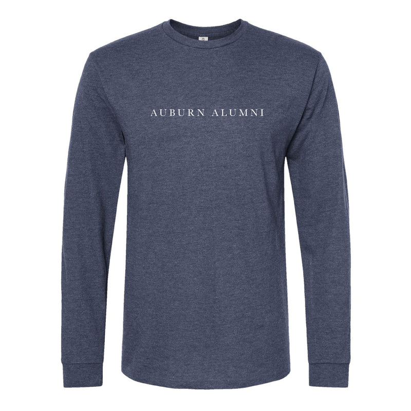 The Auburn Alumni Serif | Heather Denim Long Sleeve