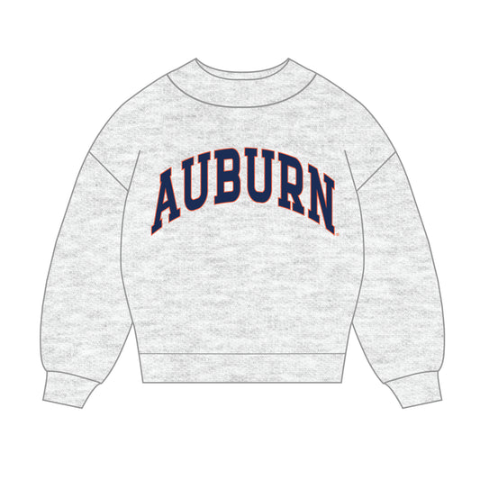 The Madi Classic Mockneck Auburn Applique | Ash
