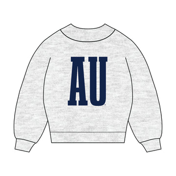 The Madi Varsity Mockneck AU Applique | Ash