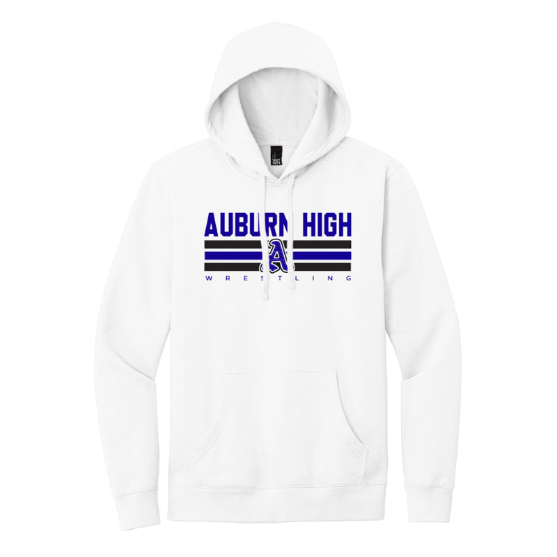 The Auburn High Wrestling Stripes | White Hoodie