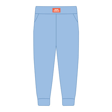 The Becca Joggers War Eagle Woven Label | Light Blue