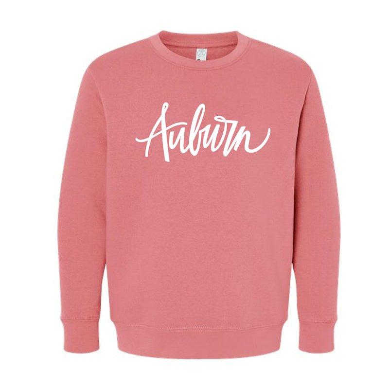 The Auburn Script | Youth Mauve Sweatshirt