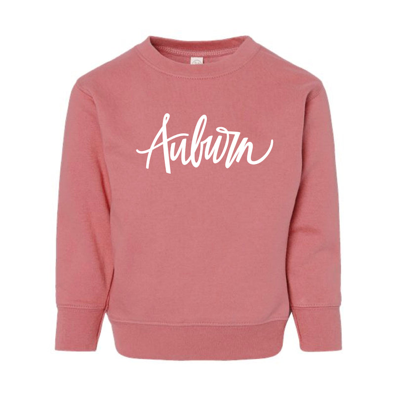 The Auburn Script | Toddler Mauve Sweatshirt