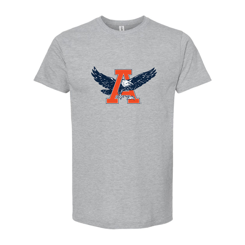 The Auburn Throwback Eagle | Heather Grey Oversized Tee