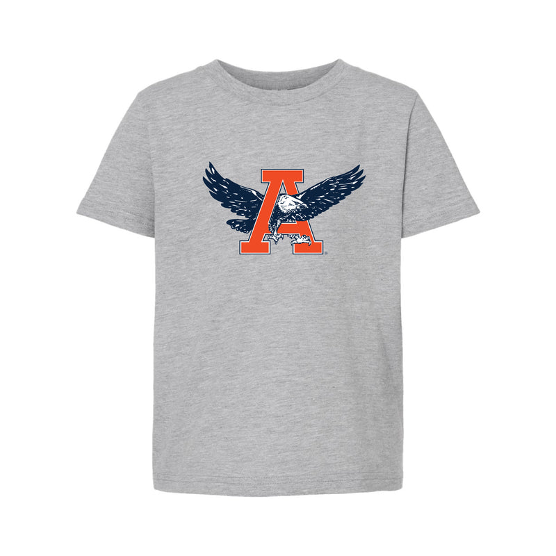 The Auburn Throwback Eagle | Youth Heather Grey Tee