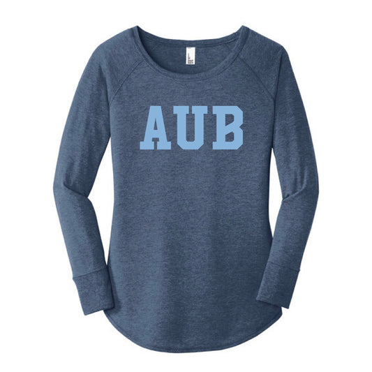 The AUB | Navy Frost  Long Sleeve Tunic Tee