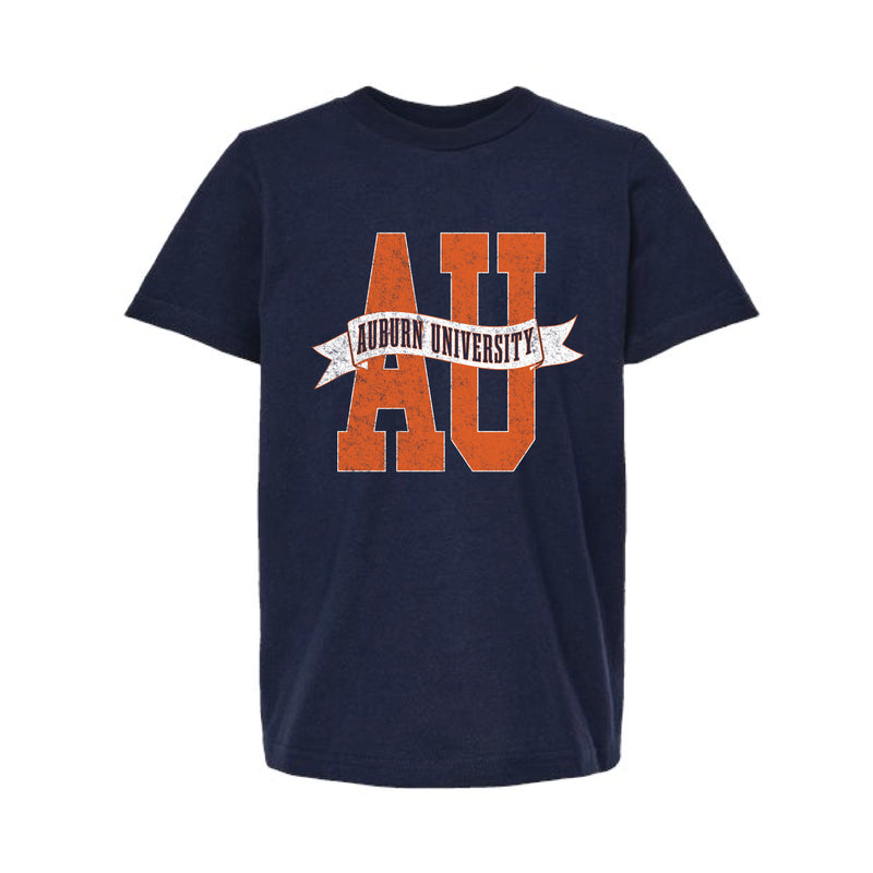 The AU Banner | Youth Navy Tee