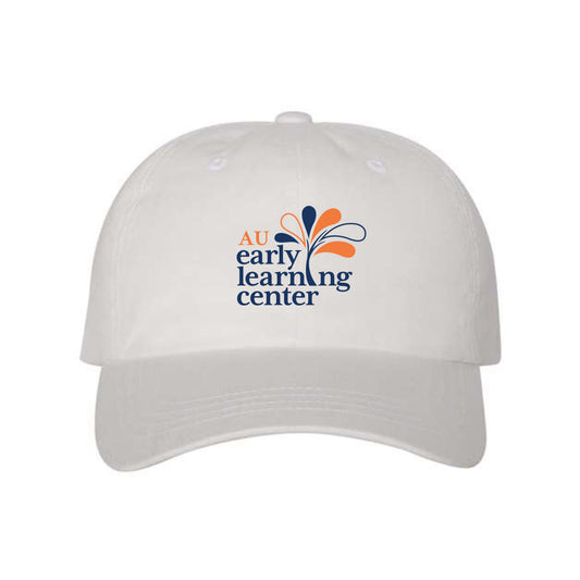 The AUELC Logo | Embroidered Adult White Classic Dad Hat