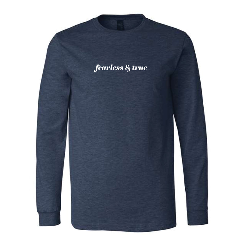 The AU Fearless & True | Heather Navy Long Sleeve