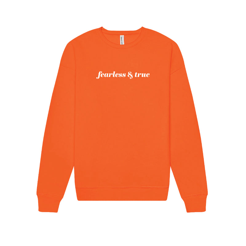 The AU Fearless & True | Orange Sweatshirt