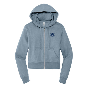 The AU Logo | Embroidered Flint Blue Heather Full-Zip