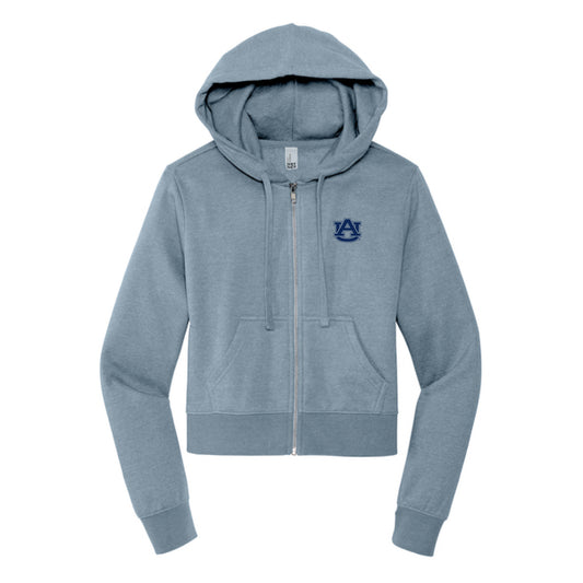 The AU Logo | Embroidered Flint Blue Heather Full-Zip