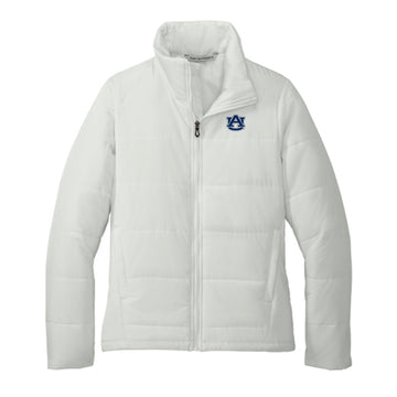 The AU Logo | Embroidered Marshmallow Puffer Jacket