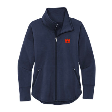 The AU Logo | River Blue Navy Full-Zip Fleece