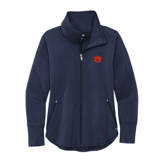 The AU Logo | River Blue Navy Full-Zip Fleece