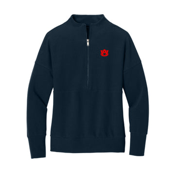 The AU Logo | Embroidered Night Navy 1/4-Zip