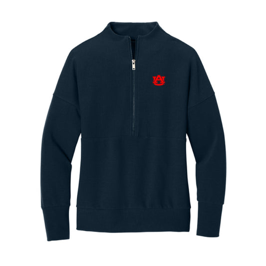The AU Logo | Embroidered Night Navy 1/4-Zip