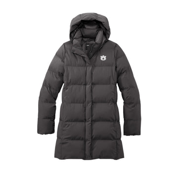 The AU Logo | Embroidered Anchor Grey	Puffy Parka