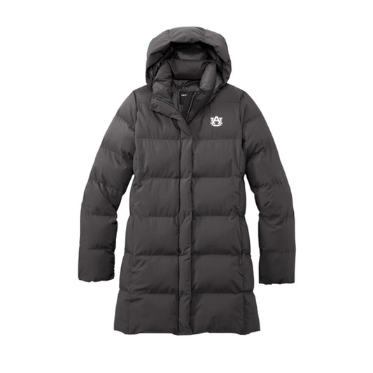 The AU Logo | Embroidered Anchor Grey	Puffy Parka