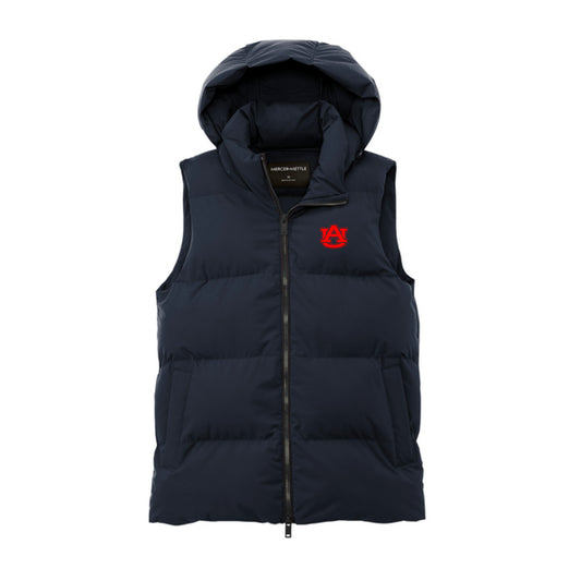 The AU Logo | Embroidered Night Navy Puffy Vest