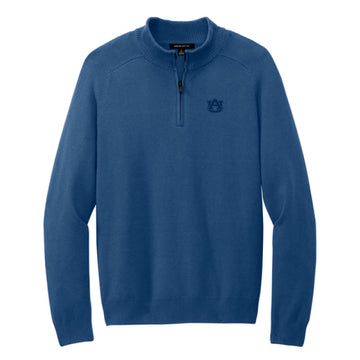 The AU Logo | Embroidered Insignia Blue 1/4 Sweater