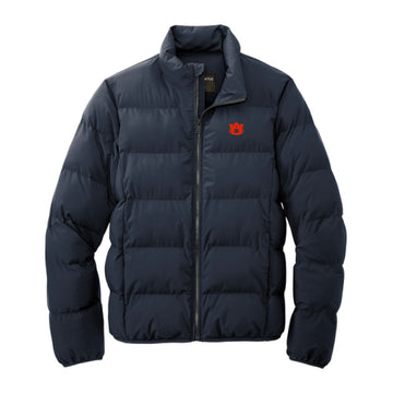 The AU Logo | Embroidered Night Navy Puffy Jacket