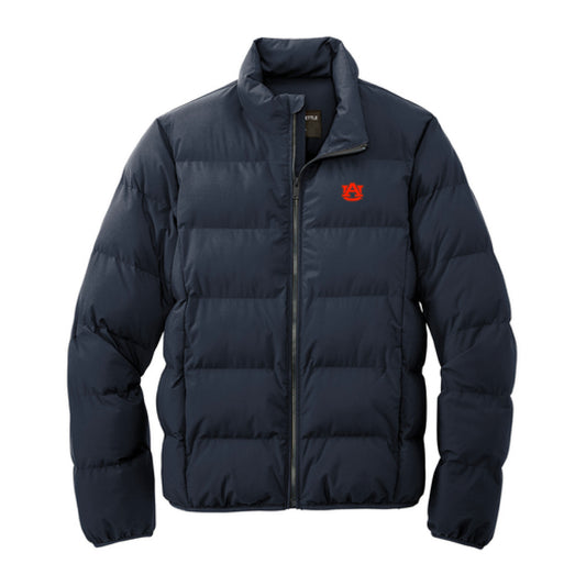 The AU Logo | Embroidered Night Navy Puffy Jacket