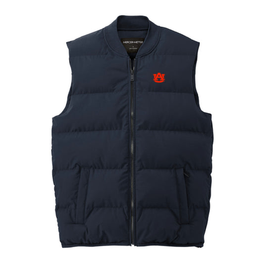 The AU Logo | Embroidered Night Navy Puffy Vest