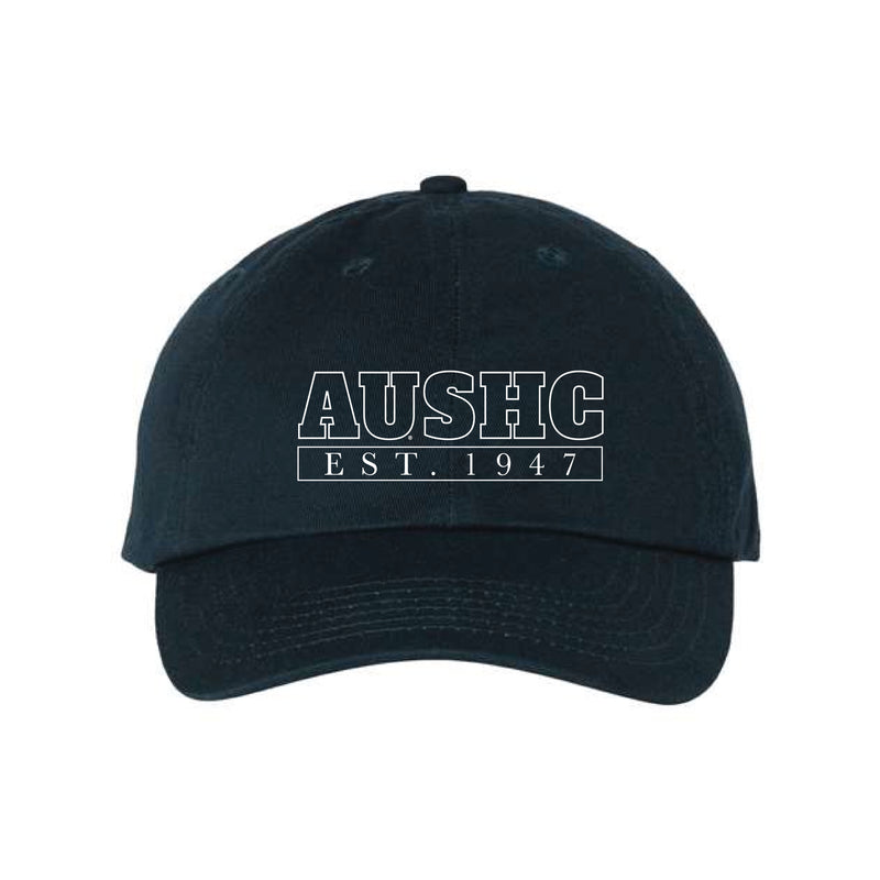 The AUSHC Outline Block | Navy Classic Dad Hat