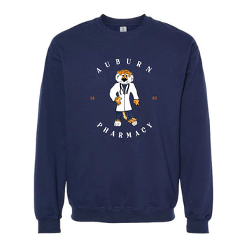 The Auburn Pharmacy Circle | Navy Crewneck