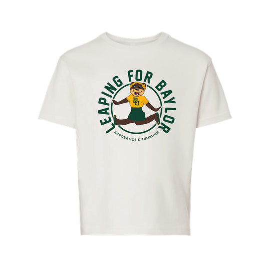 The Acrobatic and Tumbling Marigold | Youth Vintage White Tee