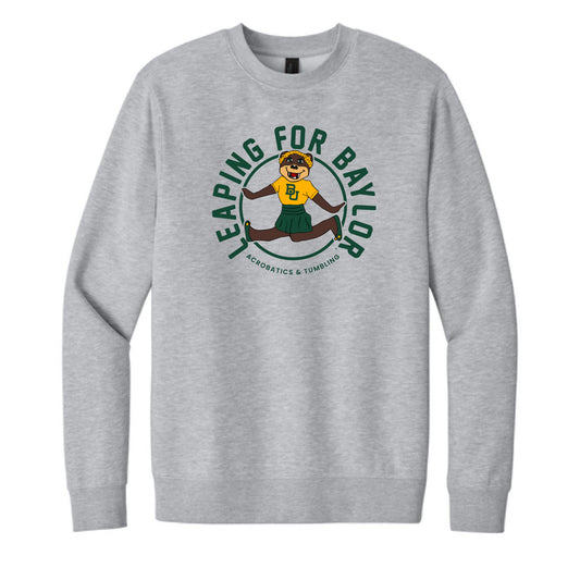 The Acrobatic and Tumbling Marigold | Light Grey Heather Sweatshirt