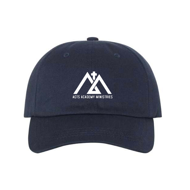 The Acts Academy Logo | Embroidered Navy Dad Hat