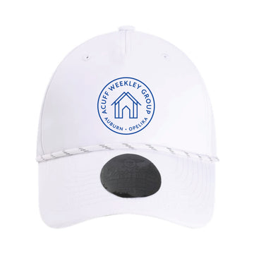 The Acuff Circle Logo | Adult White Dyno Cap
