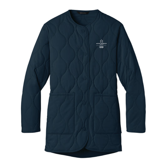 The Acuff EXP Logo | Women's Night Navy Quilted Liner Jacket