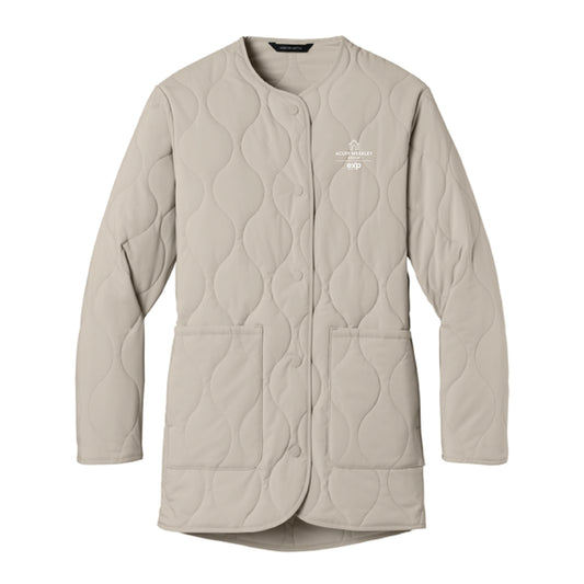The Acuff EXP Logo | Women's Almond Quilted Liner Jacket