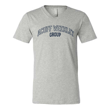 The Acuff Weekley Group Arch | Adult Athletic Heather V-Neck Tee