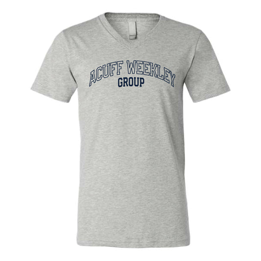 The Acuff Weekley Group Arch | Adult Athletic Heather V-Neck Tee