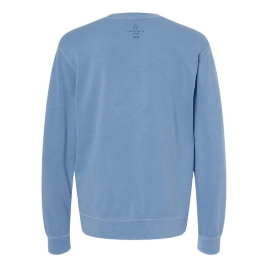 The Acuff Weekley Group Serif | Adult Pigment Light Blue Sweatshirt